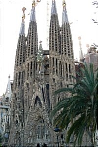 View of the Sagrada Familia Cathedral in Barcelona Spain Journal: 150 Page Lined Notebook/Diary (Paperback)