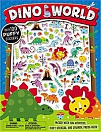 Puffy Stickers Dino World (Paperback)