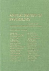 Annual Review of Psychology (Hardcover)