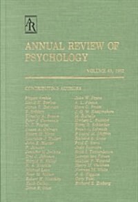 Annual Review of Psychology (Hardcover)