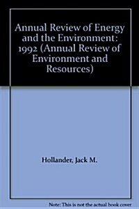 Annual Review of Energy and the Environment (Hardcover)