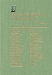 Annual Review of Psychology (Hardcover)
