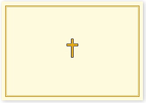Gold Cross Note Cards [With 15 Enveolopes] (Novelty)