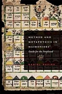 Method and Metaphysics in Maimonides Guide for the Perplexed (Hardcover)