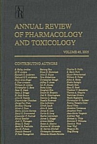 Annual Review of Pharmacology and Toxicology 2005 (Hardcover)