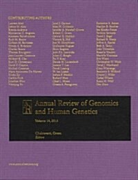 Annual Review of Genomics and Human Genetics 2013 (Hardcover)