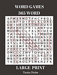 Word Games 365 Word Large Print (Paperback)