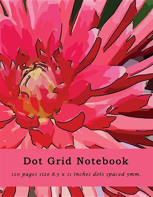Dot Grid Notebook 120 Pages Size 8.5 X 11 Inches Dots Spaced 5mm.: Light Gray Dots Bullet Spaced Grid Design Journal Composition Book (Paperback)