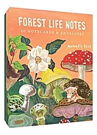 Forest Life Notes: 20 Notecards & Envelopes (Cute Office Supplies, Cute Desk Accessories, Back to School Supplies) (Novelty)