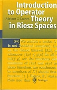 Introduction to Operator Theory in Riesz Spaces (Hardcover)