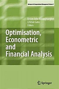 Optimisation, Econometric and Financial Analysis (Paperback)