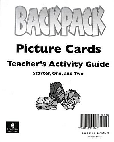 Backpack Level Starter~2: Picture Cards & Teachers Activity Guide