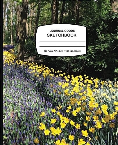 Journal Goods Sketchbook - Flower Road: 7.5 X 9.25, Large Sketchbook Journal Drawing Book, 100 Pages for Sketching, Bullet Journal, Notes and More (Du (Paperback)