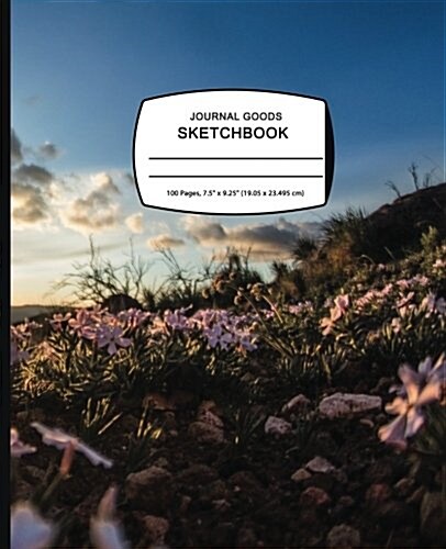 Journal Goods Sketchbook - Peaceful Field: 7.5 X 9.25, Large Sketchbook Journal Drawing Book, 100 Pages for Sketching, Bullet Journal, Notes and More (Paperback)