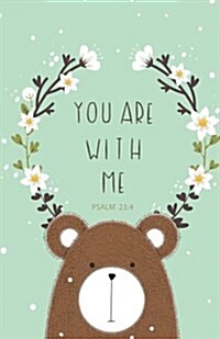 You are with me PALM Bible Inspirational Quotes Journal Notebook, Dot Grid Composition Book Diary (110 pages, 5.5x8.5): Pocket Blank Notebook /Planne (Paperback)