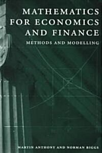 Mathematics for Economics and Finance : Methods and Modelling (Paperback)