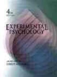 Experimental psychology 4th ed
