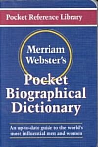 Merriam-Websters Pocket Biographical Dictionary (Paperback)
