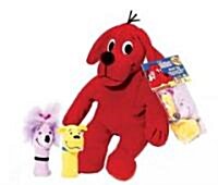 Clifford the Big Red Dog With Cleo & T-Bone Finger Puppets (Plush, Toy)