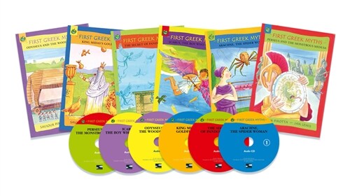 [중고] First Greek Myth CD 풀세트 (6종) (Book(6) + Audio CD(6))