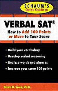 Schaums Quick Guide to the Verbal Sat (Paperback)