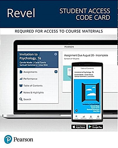 Revel for Invitation to Psychology -- Access Card (Hardcover, 7)