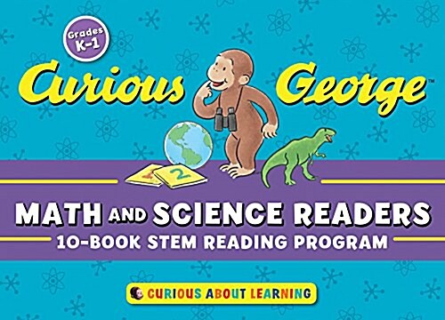 Curious George Math and Science Readers: 10-Book Stem Reading Program [With Cards] (Boxed Set)