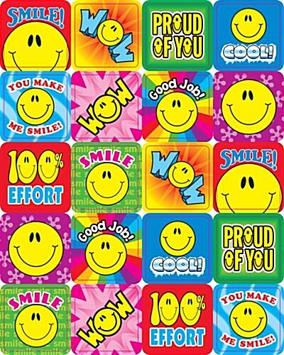 Smile Fun Motivational Stickers (Novelty)