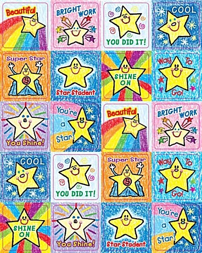 Stars Motivational Stickers: Kid-Drawn (Novelty)