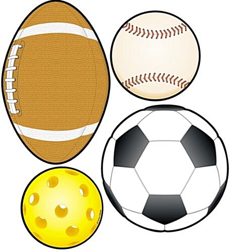 Sports Balls Cut-Outs (Hardcover)