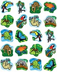 Rainforest Animals Shape Stickers: Realistic (Novelty)