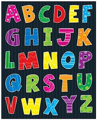 Alphabet Letters Shape Stickers (Loose Leaf)