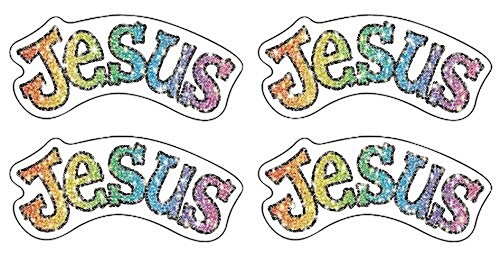 Jesus Dazzle(tm) Stickers (Novelty)