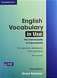 [중고] English Vocabulary in Use Pre-Intermediate and Intermediate with Answers (Paperback, 3 Revised edition)