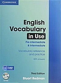 English Vocabulary in Use: Pre-intermediate and Intermediate with Answers and CD-ROM (Package, 3 Revised edition)