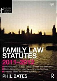 Family Law Statutes 2011-2012 (Paperback)