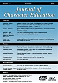 Journal of Character Education, Vol 12, Issue 1, 2016 (Paperback)