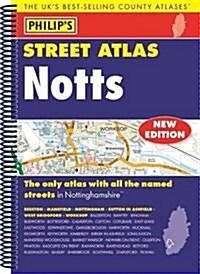 Philips Street Atlas Nottinghamshire (Spiral Bound)