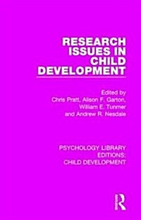 Research Issues in Child Development (Hardcover)