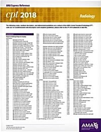 CPT 2018 Express Reference Card: Radiology (Other)