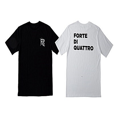 [굿즈] 포르테 디 콰트로 - 로고 티셔츠 (화이트, L)