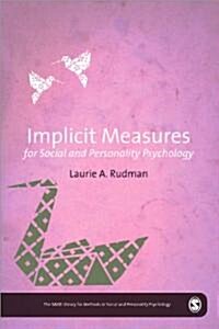 Implicit Measures for Social and Personality Psychology (Hardcover)