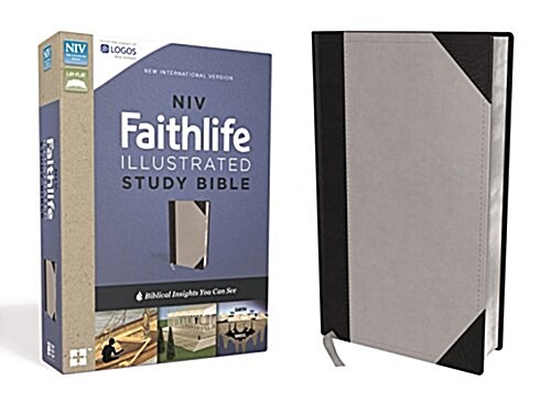 NIV, Faithlife Illustrated Study Bible, Imitation Leather, Gray/Black: Biblical Insights You Can See (Imitation Leather)