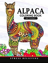 Alpaca Coloring Book: Animal Adults Coloring Book (Paperback)