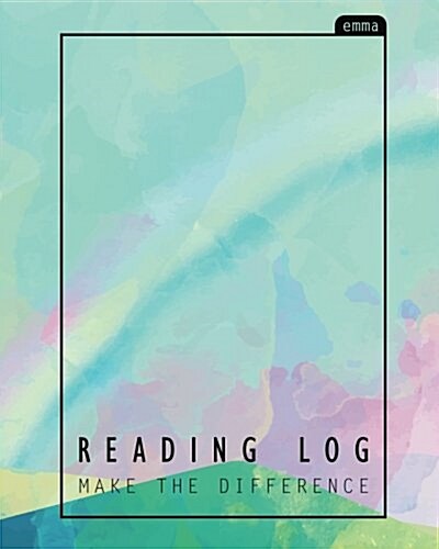 Reading Log: Pastel Over the Rainbow Book Lovers Journal: 110 Pages with Book Rating Stars Inside (Paperback)