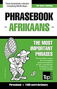 English-Afrikaans Phrasebook and 1500-Word Dictionary (Paperback)