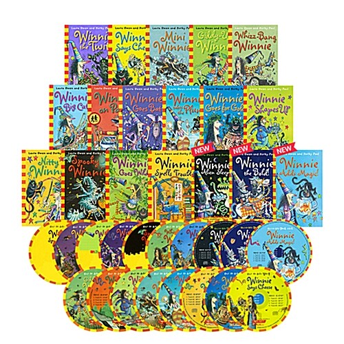 [마녀 위니 챕터북] Winnie the Witch 18종 세트 (Paperback 18권 + Audio CD 18장(미국식 발음))