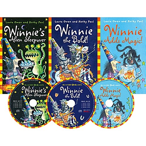 [Winnie the Witch] 마녀 위니 챕터북 직수입도서 신간 3종 (Paperback + Audio CD 3장) (Paperback 3권 + Audio CD 3장, 미국식 발음)