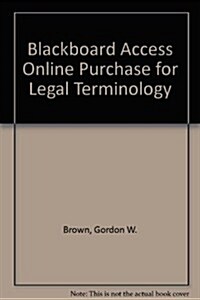 Legal Terminology (Pass Code, 5th)