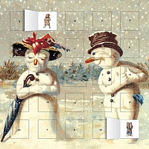 Mr & Mrs Snowman advent calendar (with stickers) (Calendar)